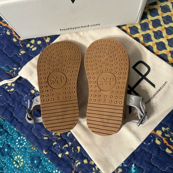 Freshly Picked Silver Laguna Sandal Size 5 New in Box - Picture 3 of 6